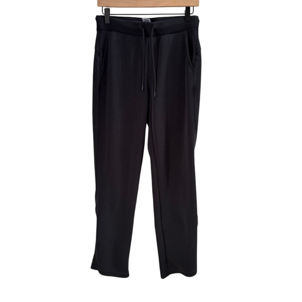 Member's Mark Womens Lounge Pant S Straight Leg Black Drawstring Athleisure Cozy